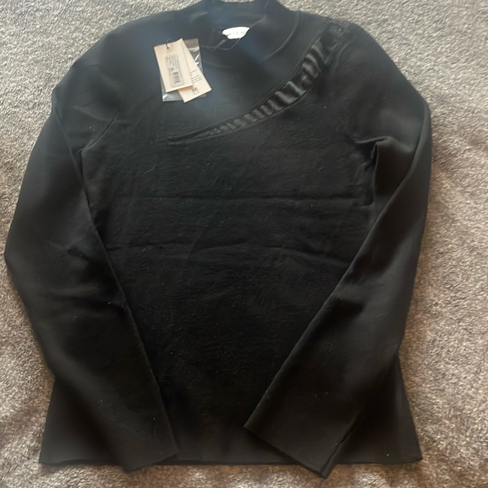 NWT Milly sheer cut out sweater